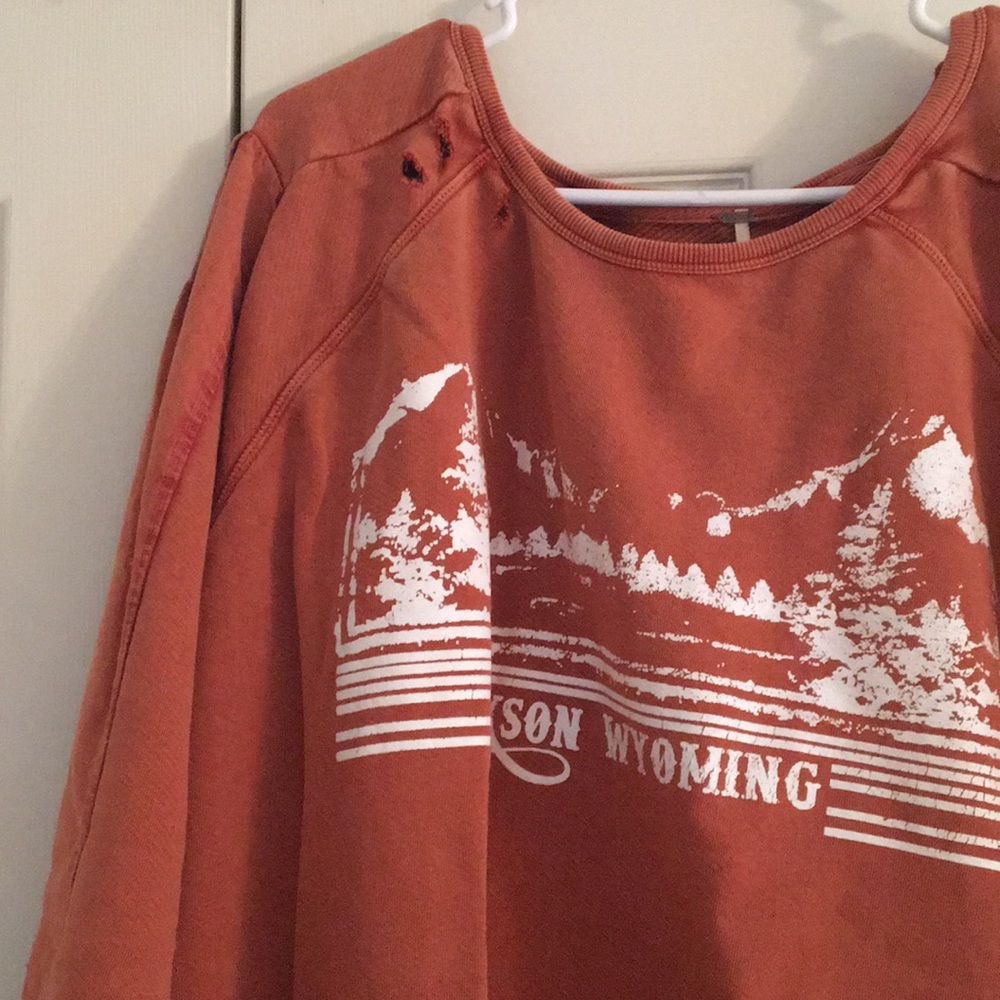 Distressed Oversized Free People Sweatshirt